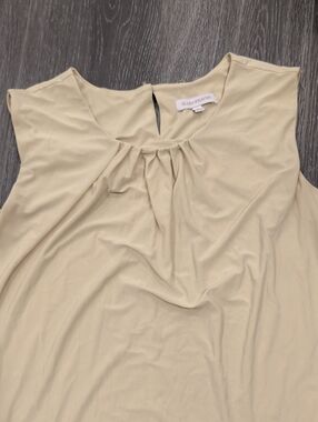 Sleeveless Lime Dress Top with Back Button